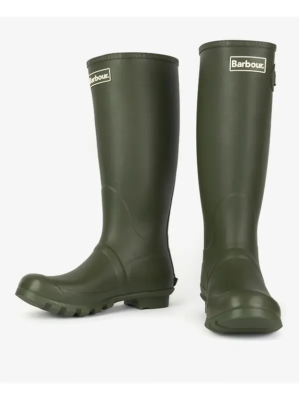 Barbour Men's Bede Tall Wellingtons - Olive Image 4