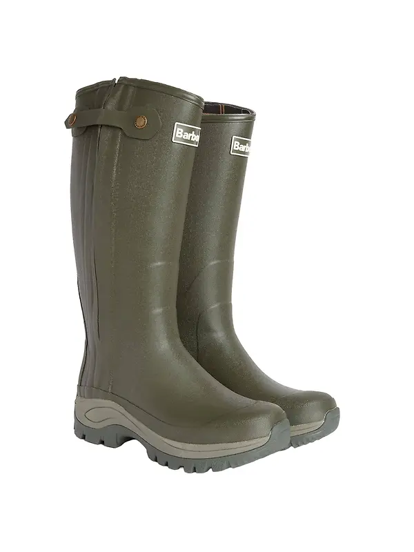 Barbour Men's Teesdale Wellingtons - Olive Image 1
