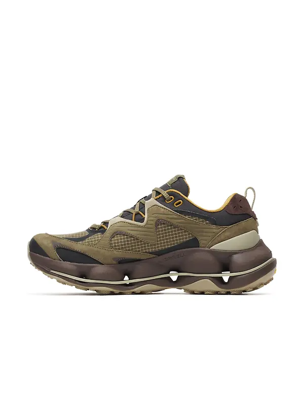 Merrell Men's Speedarc Matis Leather Waterproof Trainers - Loden Image 4