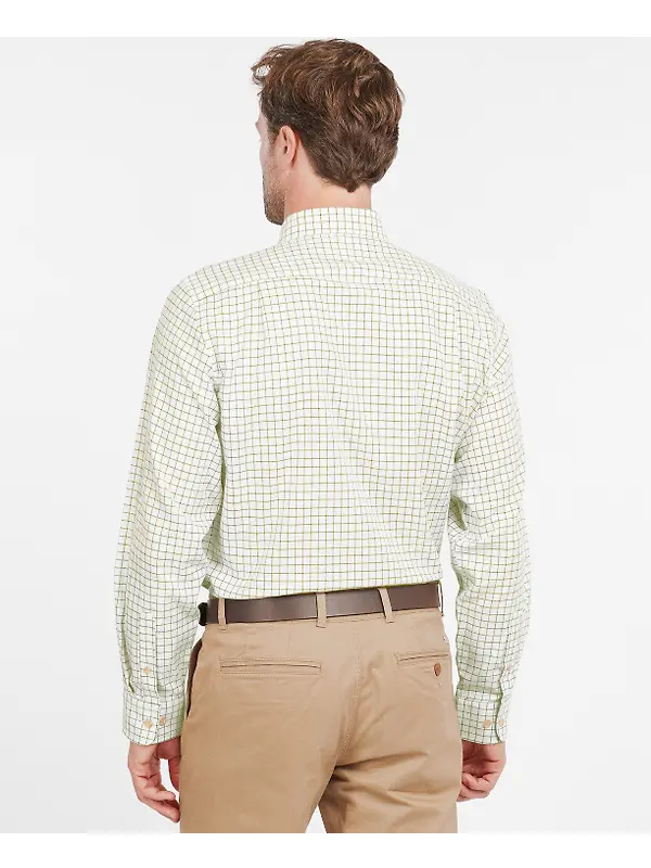 Barbour Men's Field Tattersall Shirt - Green/Brown Image 4