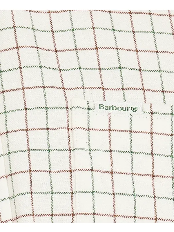 Barbour Men's Field Tattersall Shirt - Green/Brown Image 6