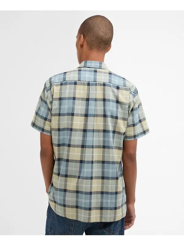Barbour Men's Gordon Short-Sleeved Tailored Shirt - Highland Loch Tartan Image 4