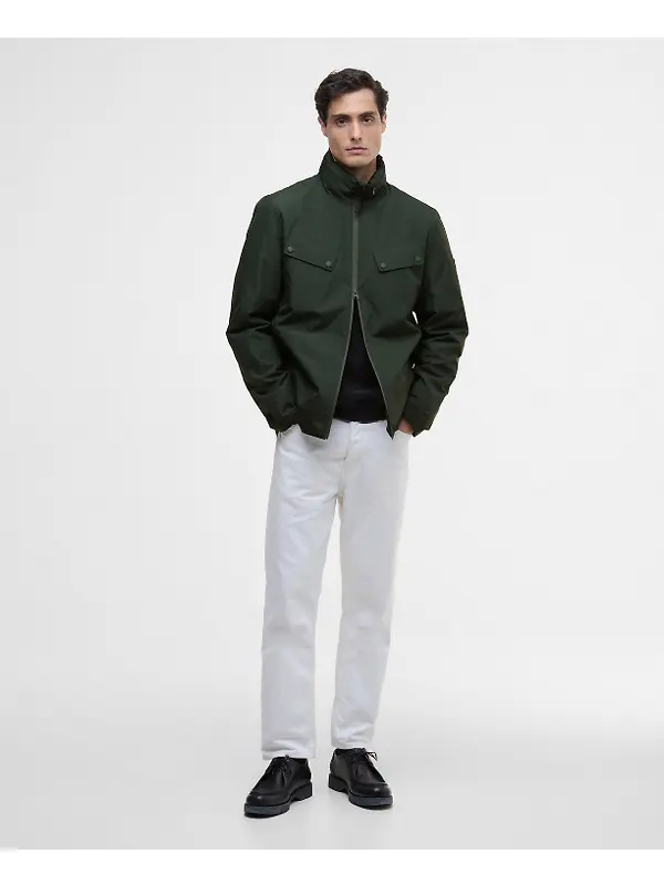 Barbour International Men's Alver Showerproof Jacket - Sage Image 3