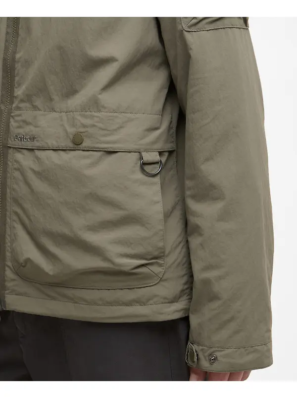 Barbour Men's Re-Engineered Argyll Showerproof Jacket - Smokey Olive Image 6