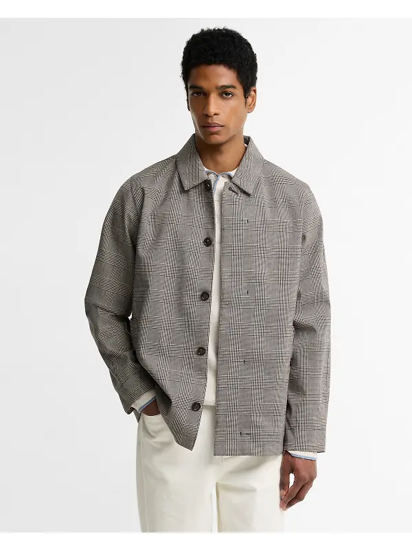 Barbour Men's Short Lorden Jacket - Prince Of Wales Check Image 2