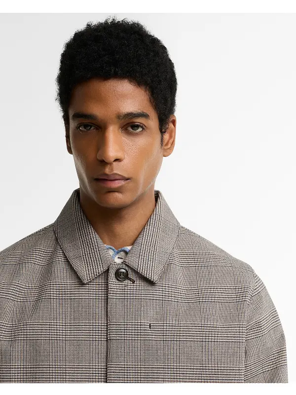 Barbour Men's Short Lorden Jacket - Prince Of Wales Check Image 5