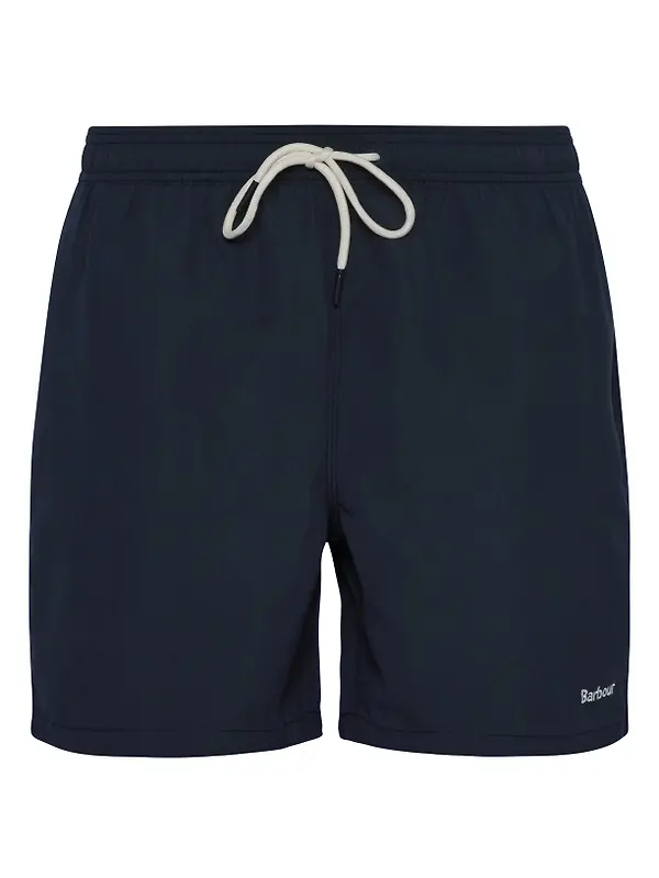 Barbour Men's Staple Logo 7" Swim Shorts - Classic Black Image 1