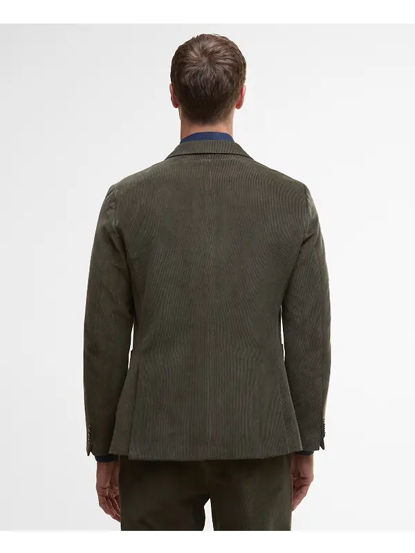 Barbour Men's Wallington Cord Blazer - Olive Image 4