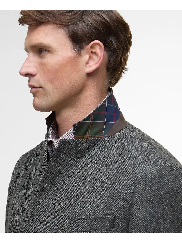 Barbour Men's Firth Moons Herringbone Blazer - Grey Image 6