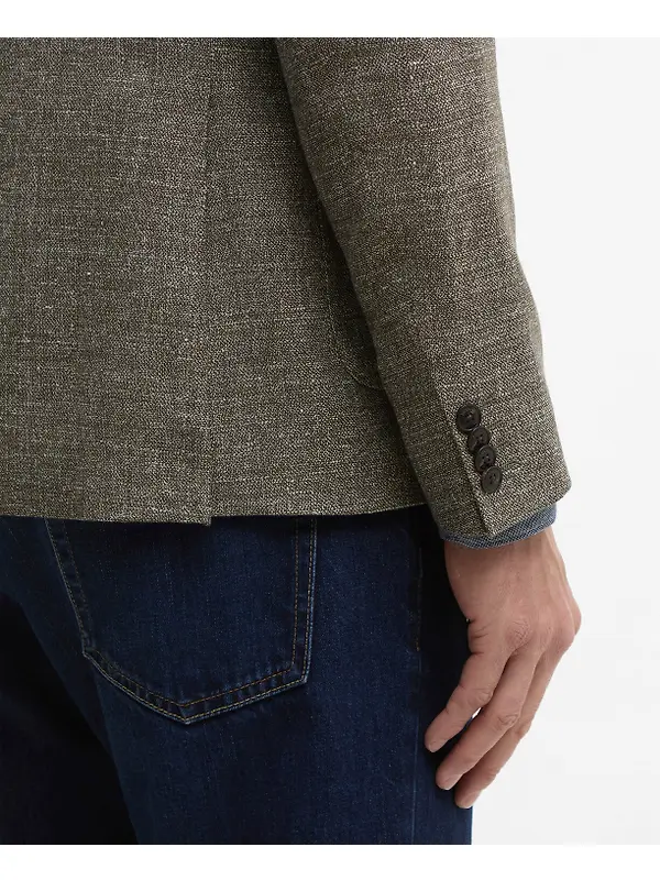 Barbour Men's Auckland Melange Blazer - Olive Image 7