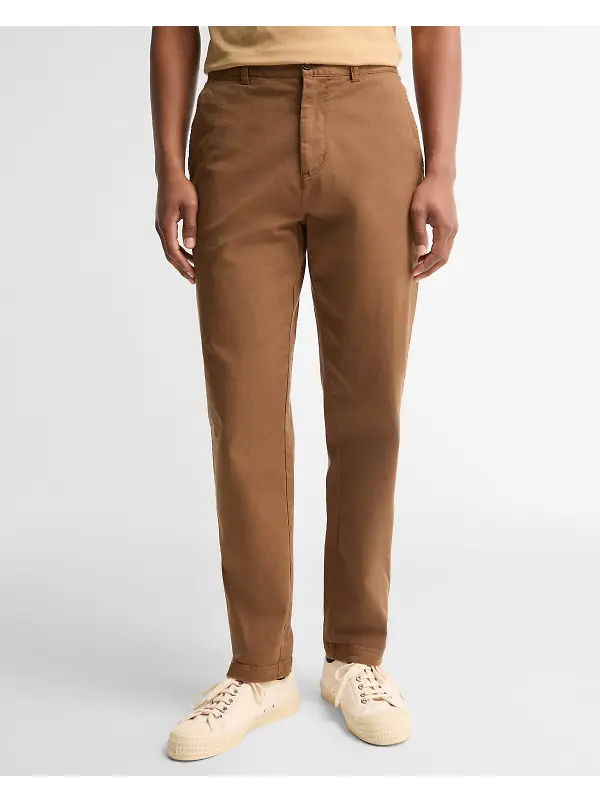 Barbour Men's Washed Stretch Tailored Trousers - Dark Sand Image 3