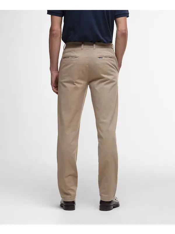 Barbour Men's Washed Stretch Tailored Trousers - Washed Stone Image 4