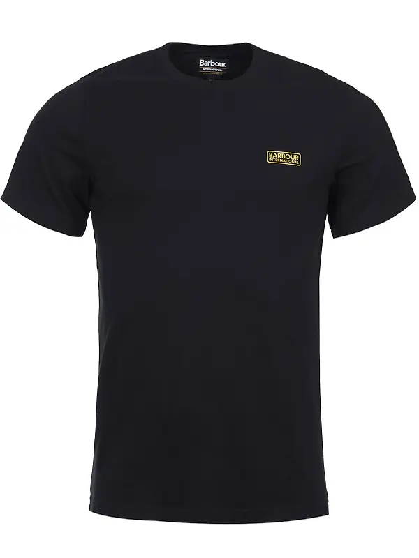 Product image of Barbour International Men's Small Logo T-Shirt - Black/Yellow