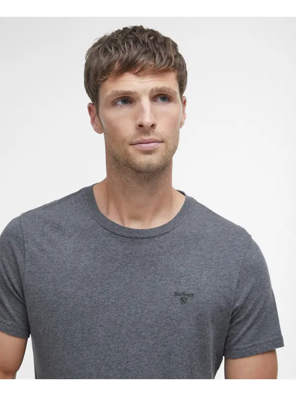 Barbour Men's Essential Sports T-Shirt - Slate Marl Image 5