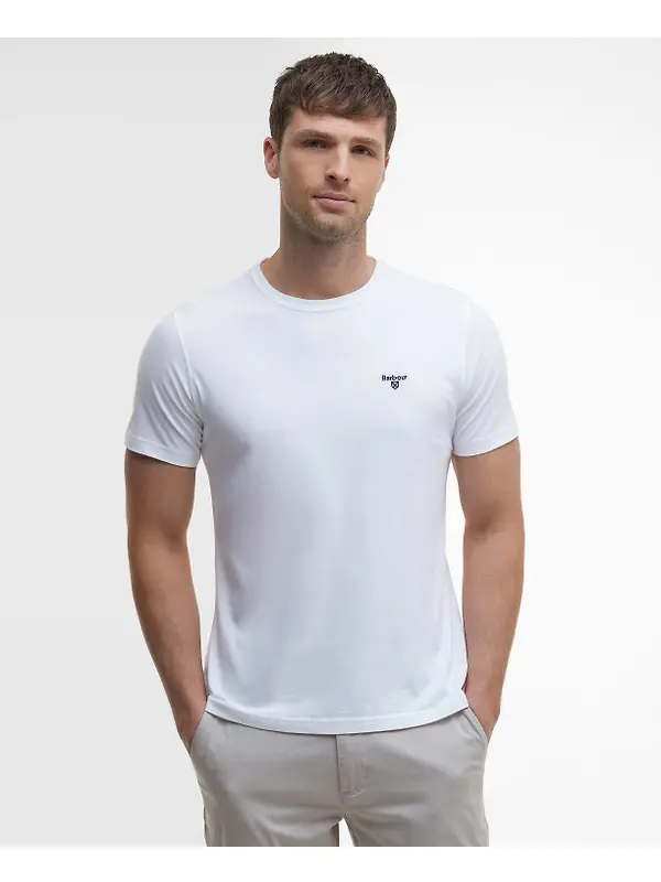 Barbour Men's Essential Sports T-Shirt - White Image 2