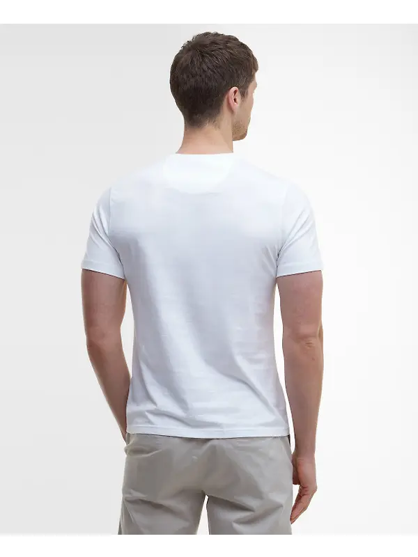 Barbour Men's Essential Sports T-Shirt - White Image 4