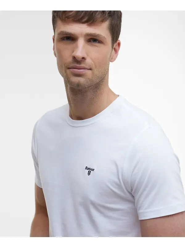 Barbour Men's Essential Sports T-Shirt - White Image 5