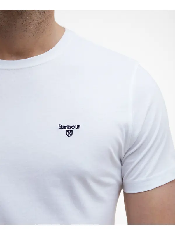 Barbour Men's Essential Sports T-Shirt - White Image 6