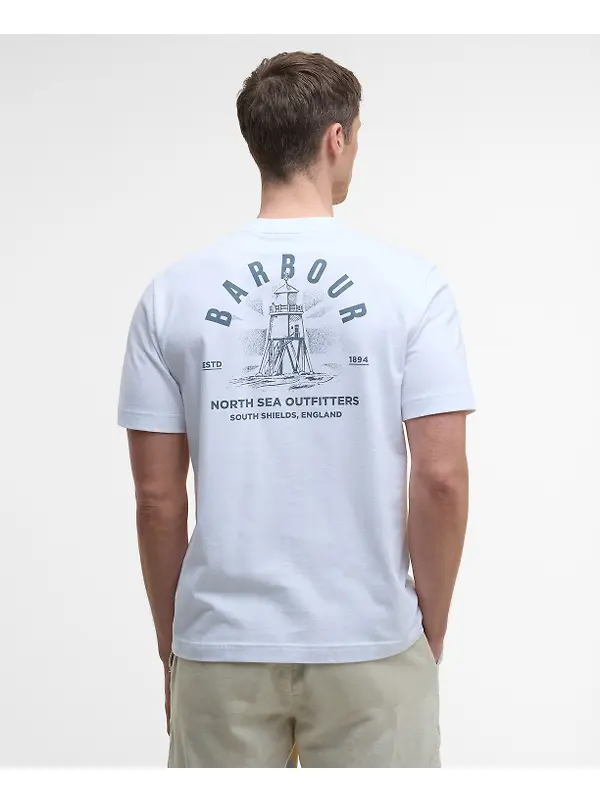 Barbour Men's Relaxed Souter T-Shirt - White Image 4