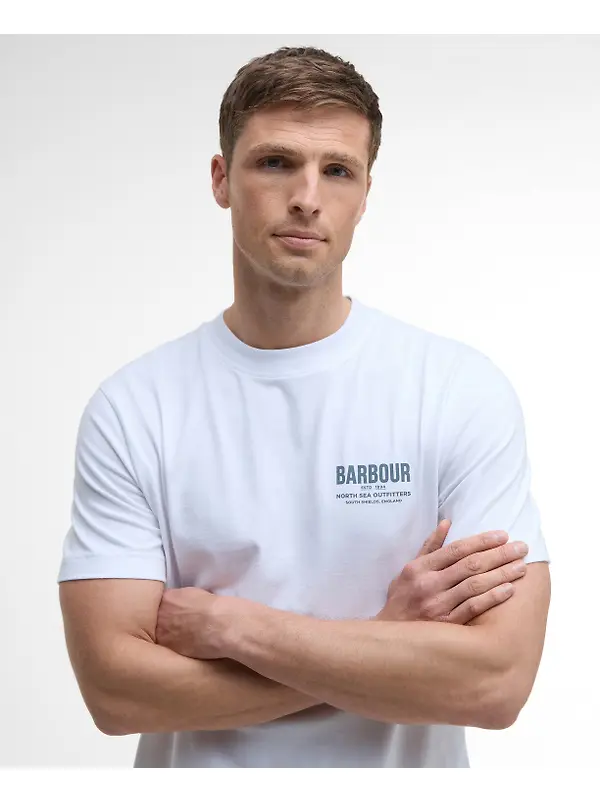 Barbour Men's Relaxed Souter T-Shirt - White Image 5
