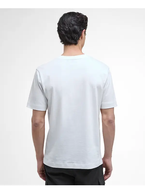 Barbour International Men's Morris Motorbike Graphic T-Shirt - Whisper White Image 4