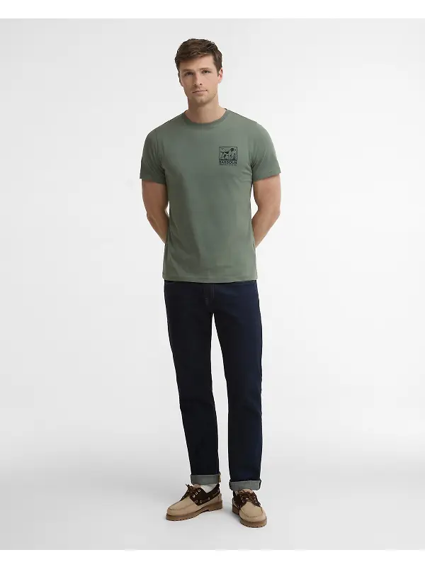 Barbour Men's Setter T-Shirt - Agave Green Image 3