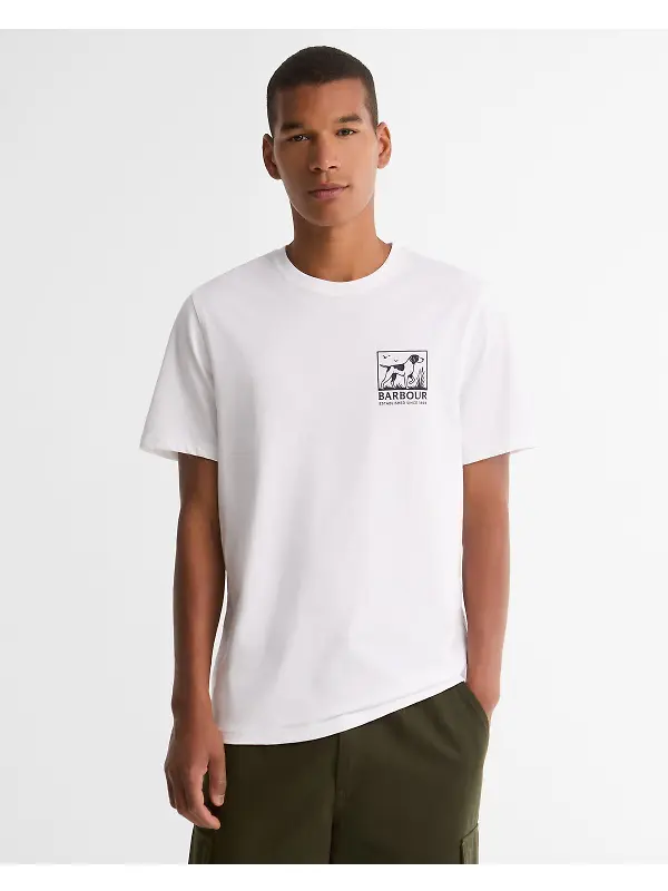 Barbour Men's Setter T-Shirt - White Image 2
