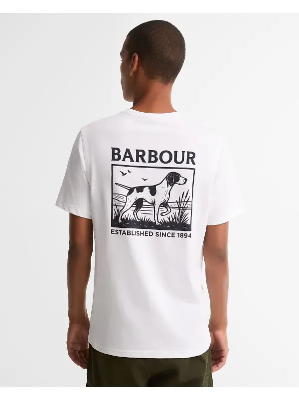 Barbour Men's Setter T-Shirt - White Image 3