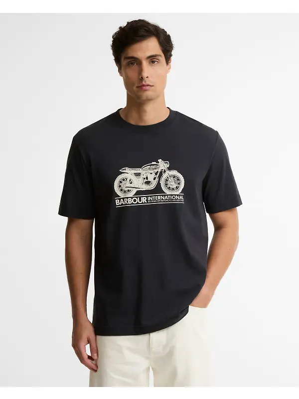 Barbour International Men's Triton T-Shirt - Black Image 2