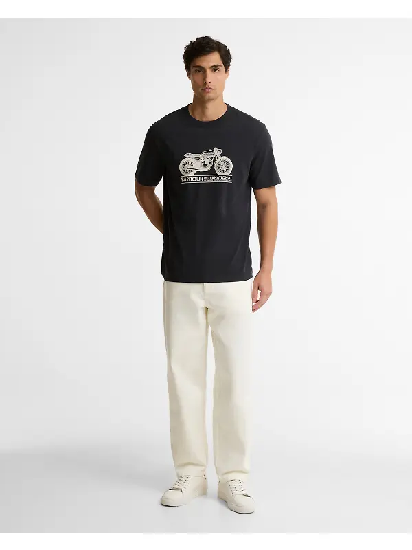 Barbour International Men's Triton T-Shirt - Black Image 3