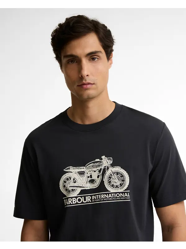 Barbour International Men's Triton T-Shirt - Black Image 5