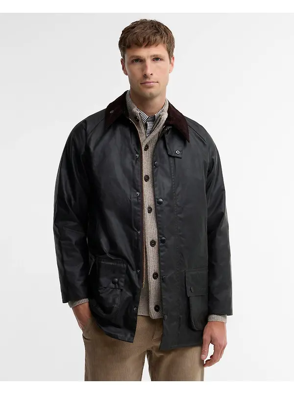 Barbour Men's Beaufort Waxed Jacket - Sage Image 2