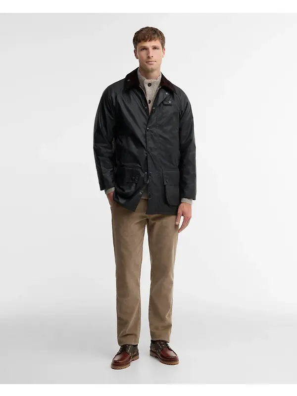 Barbour Men's Beaufort Waxed Jacket - Sage Image 3