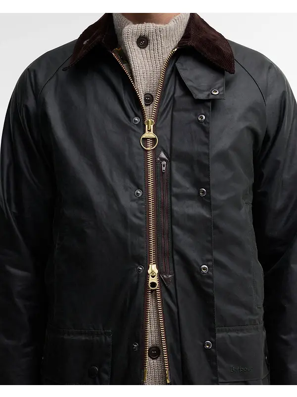 Barbour Men's Beaufort Waxed Jacket - Sage Image 6