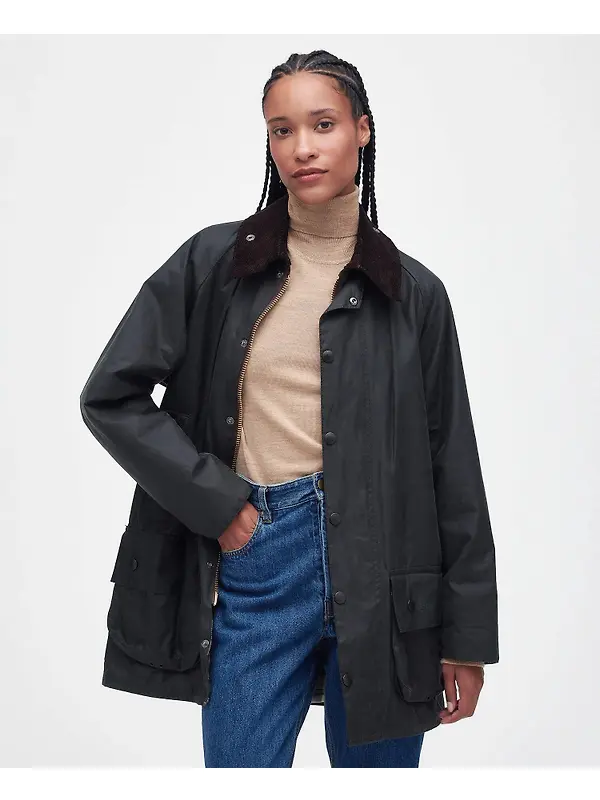 Barbour Men's Beaufort Waxed Jacket - Sage Image 8