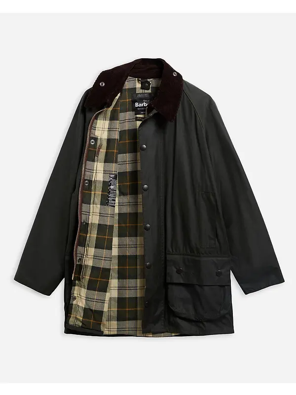 Barbour Men's Beaufort Waxed Jacket - Sage Image 9
