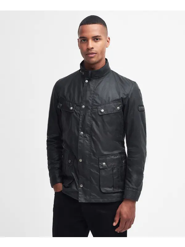 Barbour International Men's Duke Wax Jacket - Sage Image 2