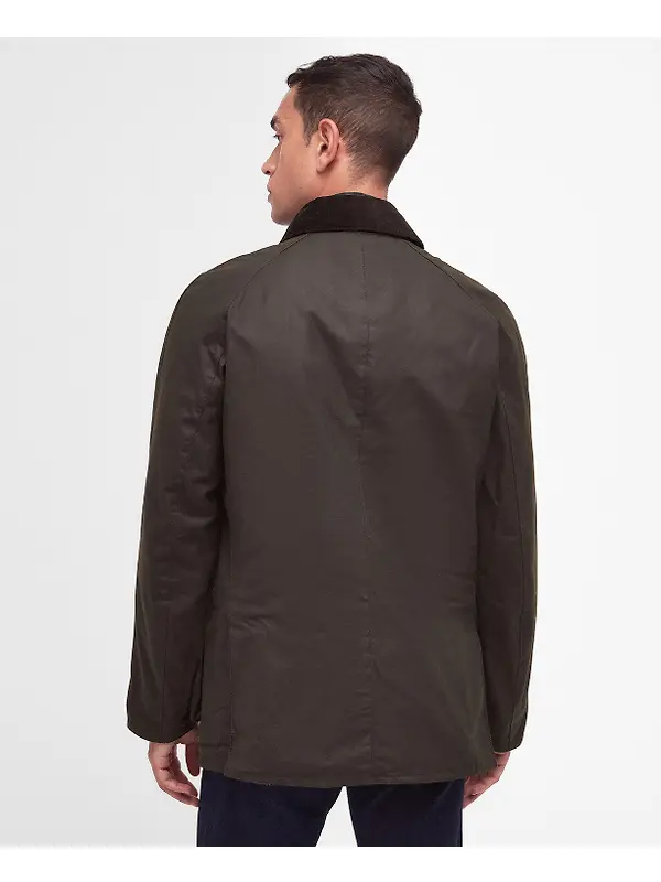 Barbour Men's Ashby Wax Jacket - Olive Image 4