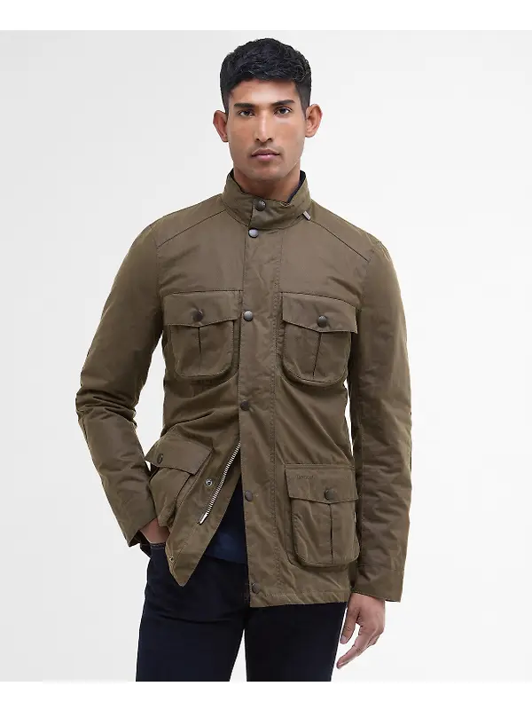 Barbour Men's Corbridge Waxed Jacket - Beech/Classic Image 2