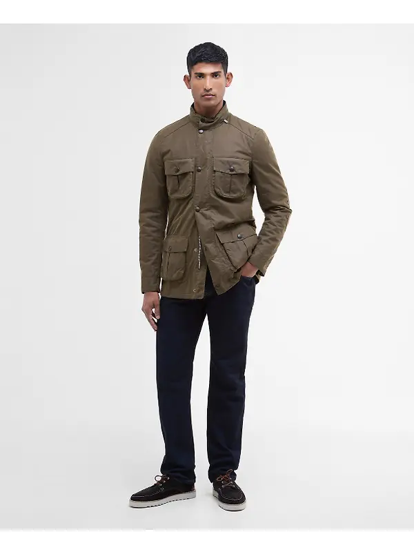 Barbour Men's Corbridge Waxed Jacket - Beech/Classic Image 3