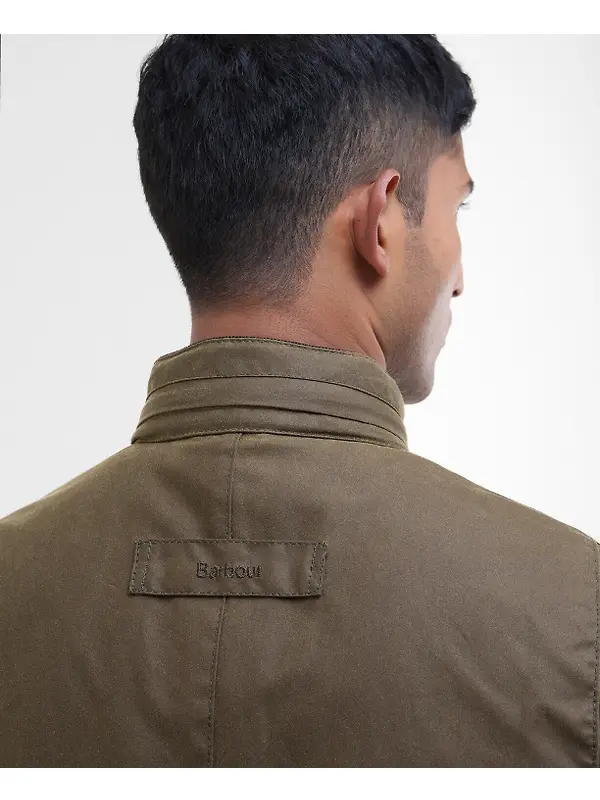 Barbour Men's Corbridge Waxed Jacket - Beech/Classic Image 7