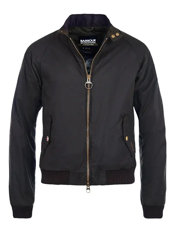 Barbour International Men's Steve McQueen Merchant Wax Jacket - Olive Image 1