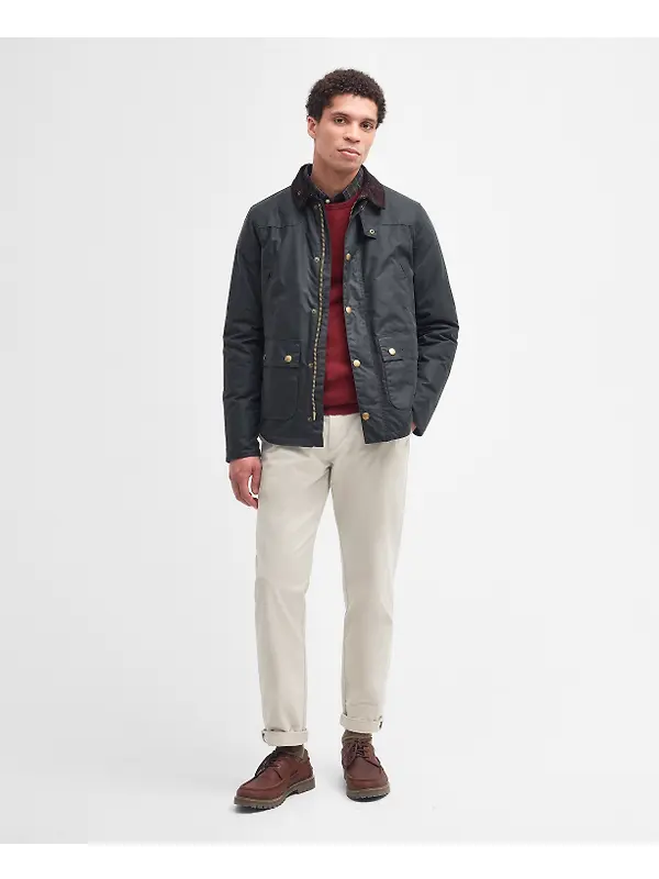 Barbour Men's Reelin Wax Jacket - Sage Image 2