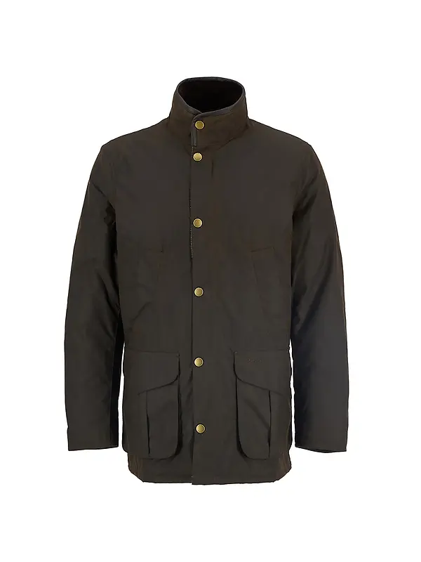 Barbour Men's Hereford Wax Jacket - Olive Image 1
