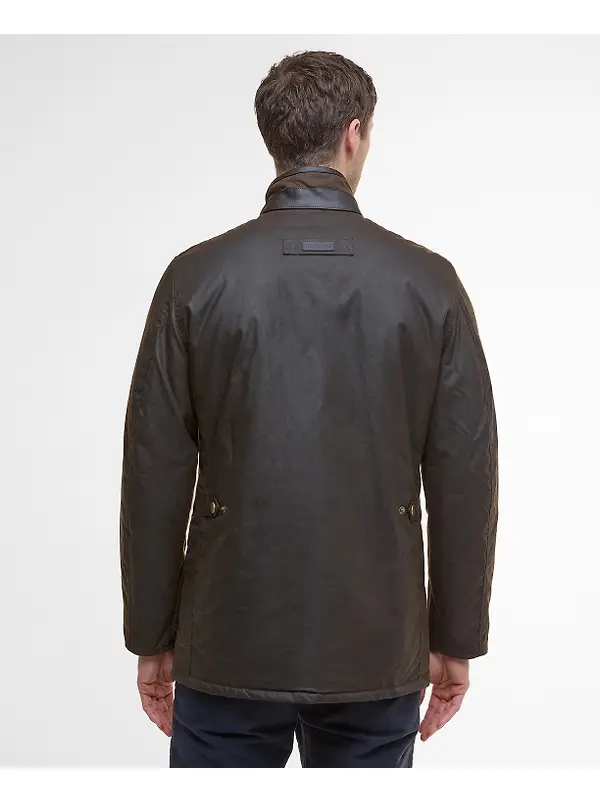 Barbour Men's Hereford Wax Jacket - Olive Image 4