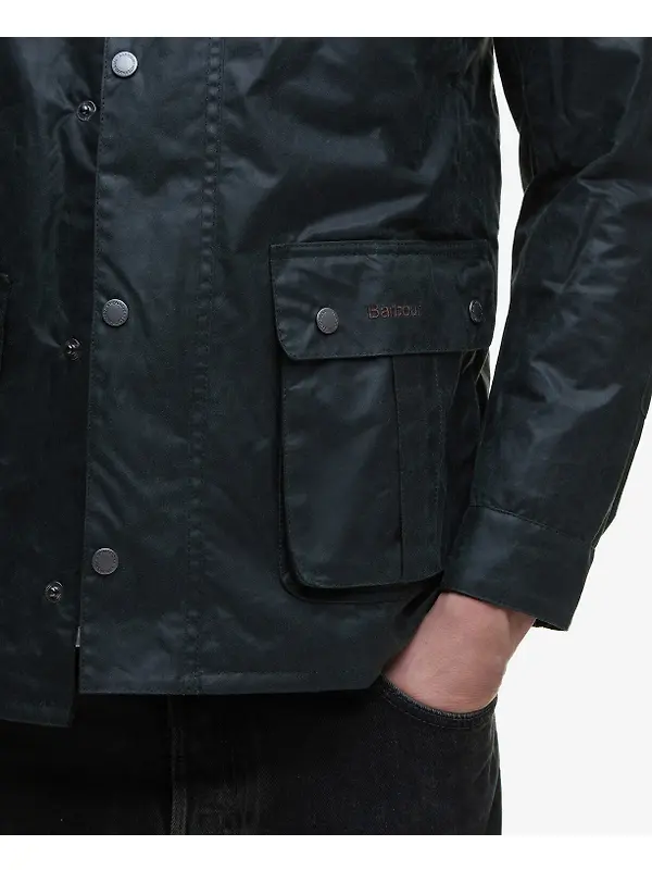 Barbour International Men's Tourer Duke Wax Jacket - Sage Image 8