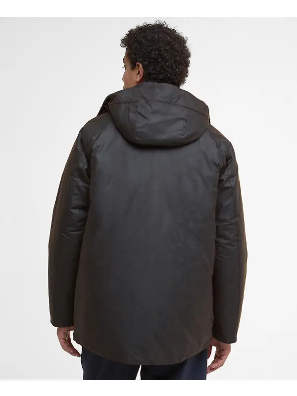 Barbour Men's Modern Beaufort Waxed Jacket - Dark Brown/Midnight Oak Image 4