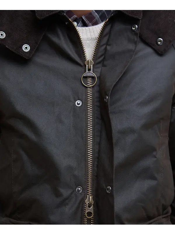 Barbour Men's Modern Beaufort Waxed Jacket - Dark Brown/Midnight Oak Image 6