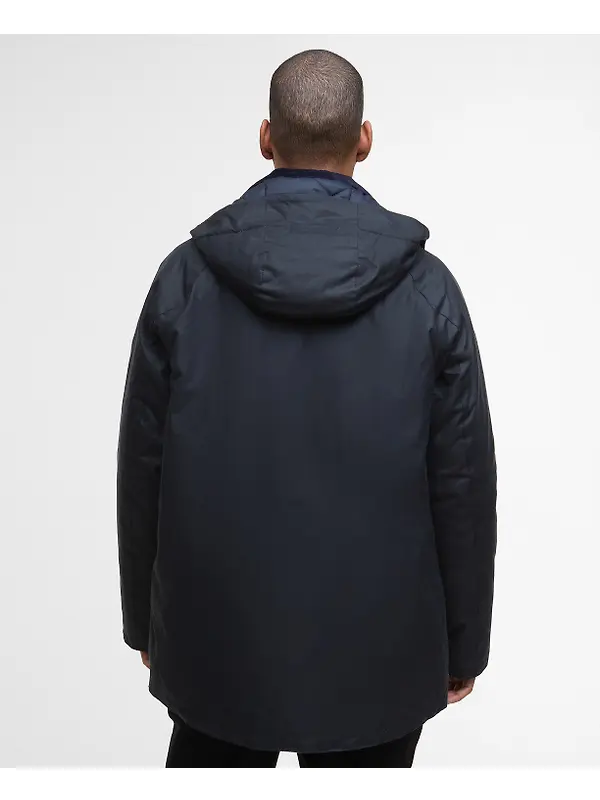 Barbour Men's Modern Beaufort Waxed Jacket - Navy/Midnight Oak Image 4