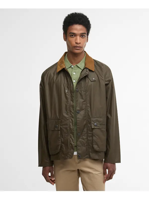 Barbour Men's Modern Bedale Wax Jacket - Beech/Highland Loch Image 2